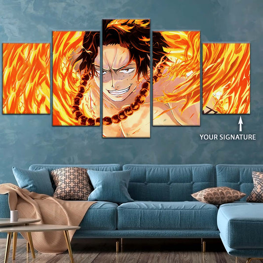 One Piece Wall Art - OP5015 - Portgas D. Ace - One Piece Poster - One Piece Canvas