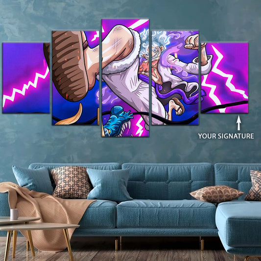 One Piece Wall Art - OP5027 - Monkey D. Luffy Vs Kaido - One Piece Poster - One Piece Canvas