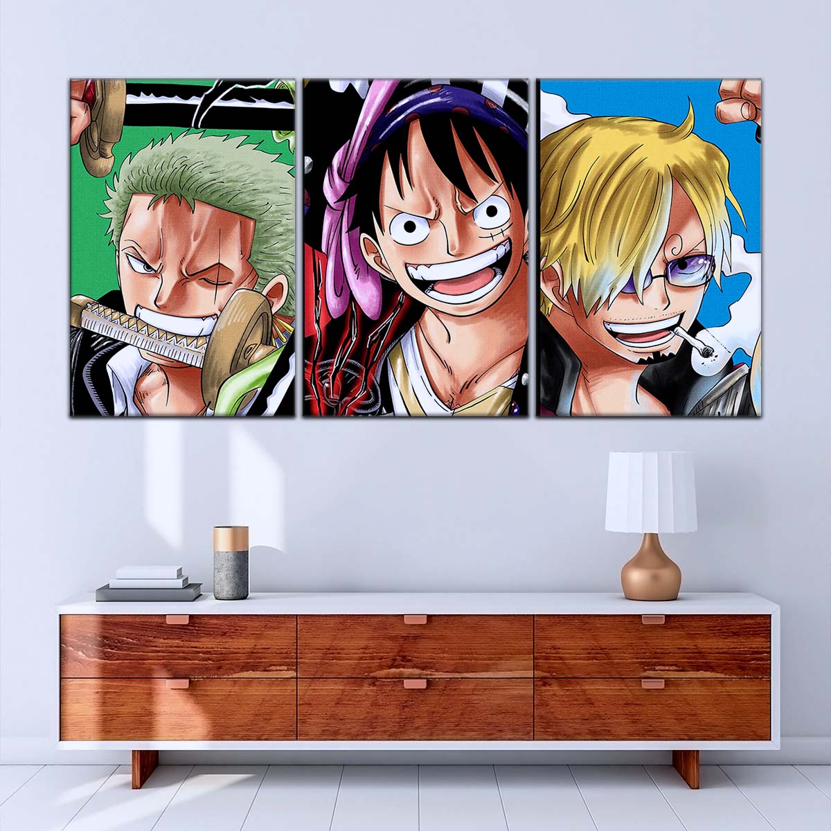 One Piece Wall Art - OP5029 - Monkey D. Luffy - Roronoa Zoro - Sanji - One Piece Poster - One Piece Canvas