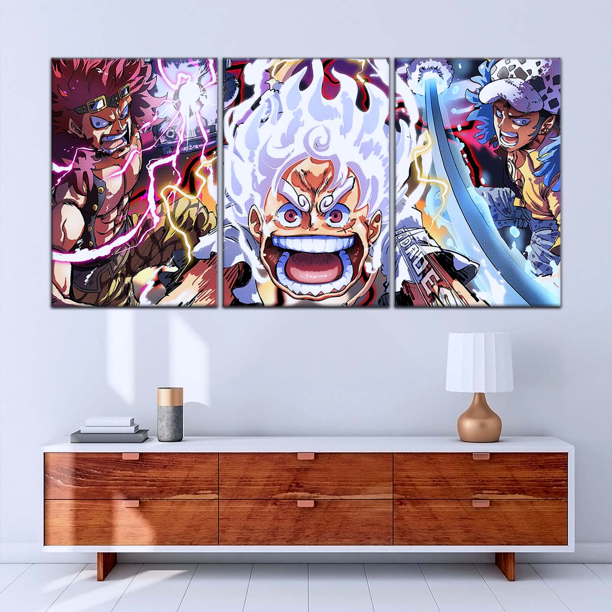 One Piece Wall Art - OP5058 - Eustass Kid - Monkey D. Luffy Gear 5 -Trafalgar Law - One Piece Poster - One Piece Canvas