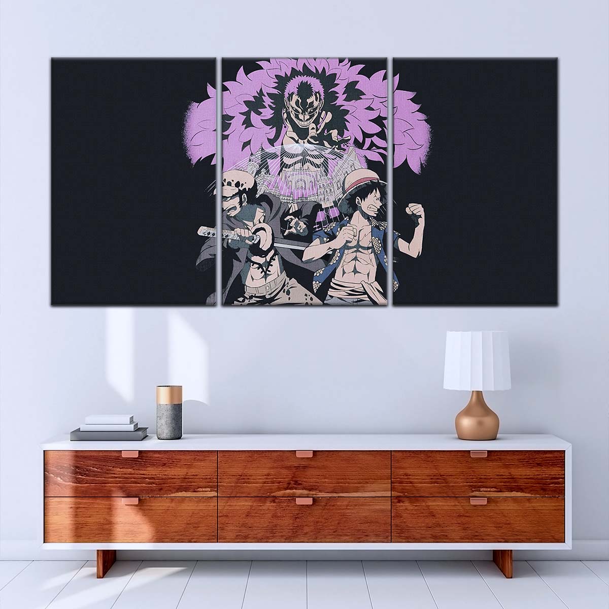 One Piece Wall Art - OP5097 - Monkey D. Luffy - Trafalgar Law - Donquixote Doflamingo - One Piece Poster - One Piece Canvas