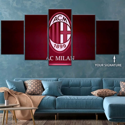Soccer Wall Art - FB5029 - AC Milan - Soccer Poster - Soccer Canvas