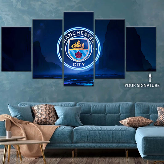 Soccer Wall Art - FB5047 - Manchester City - Soccer Poster - Soccer Canvas