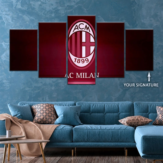 Soccer Canvas Wall Art - FB5029 - AC Milan