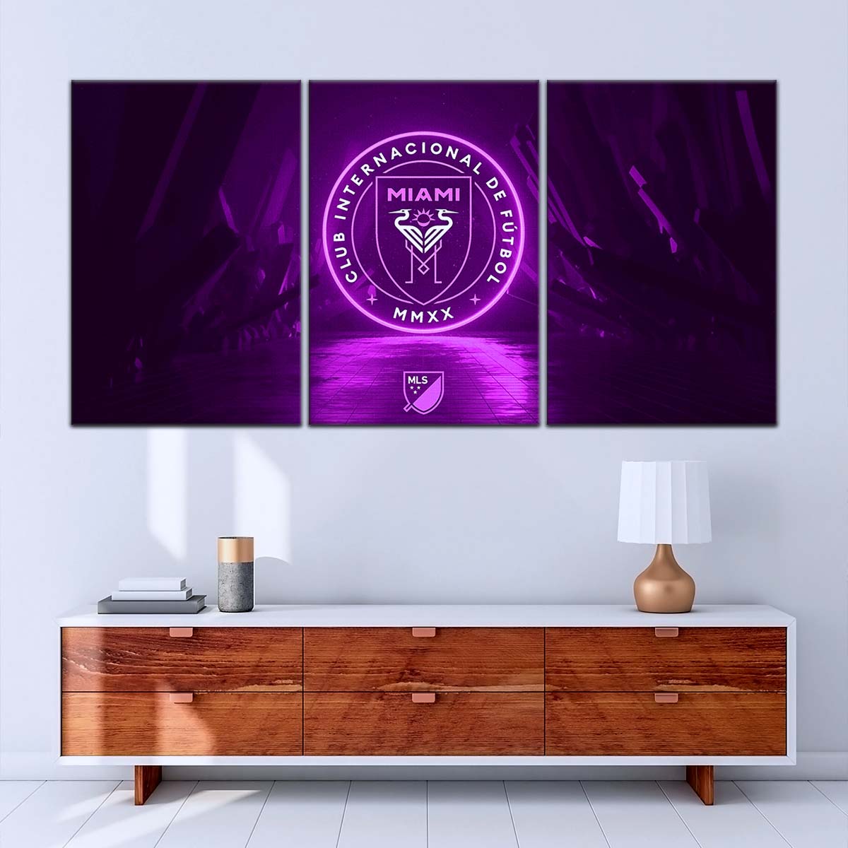 Soccer Wall Art - FB5052 - Inter Miami CF - Soccer Poster - Soccer Canvas