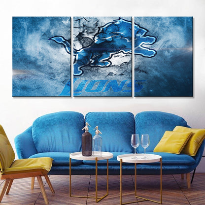 American Football Wall Art - AF5143 - Detroit Lions - American Football Poster - American Football Canvas