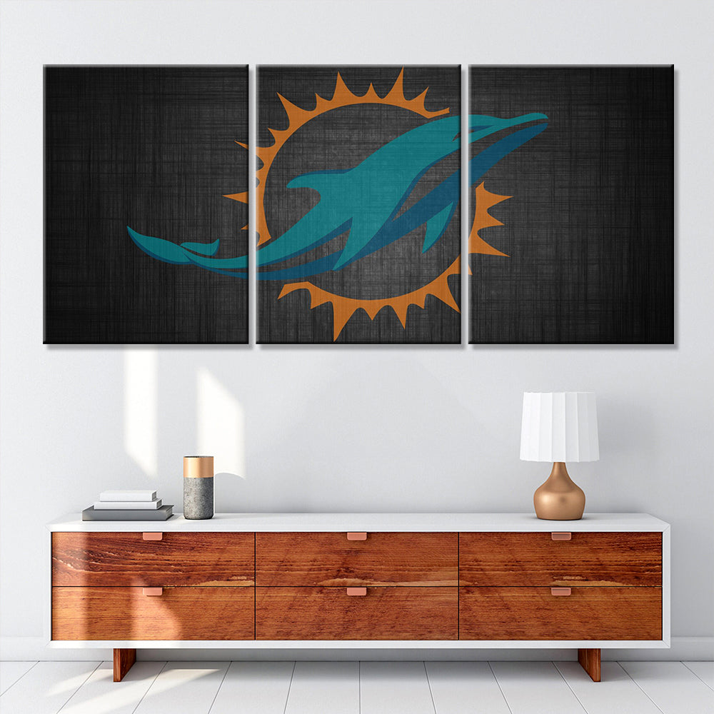 American Football Canvas Wall Art - AF5150 - Miami Dolphins - NFL Teams