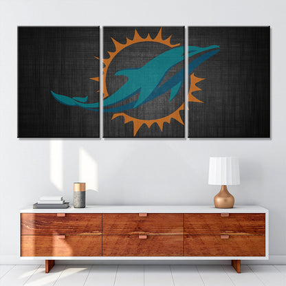 American Football Canvas Wall Art - AF5150 - Miami Dolphins - NFL Teams
