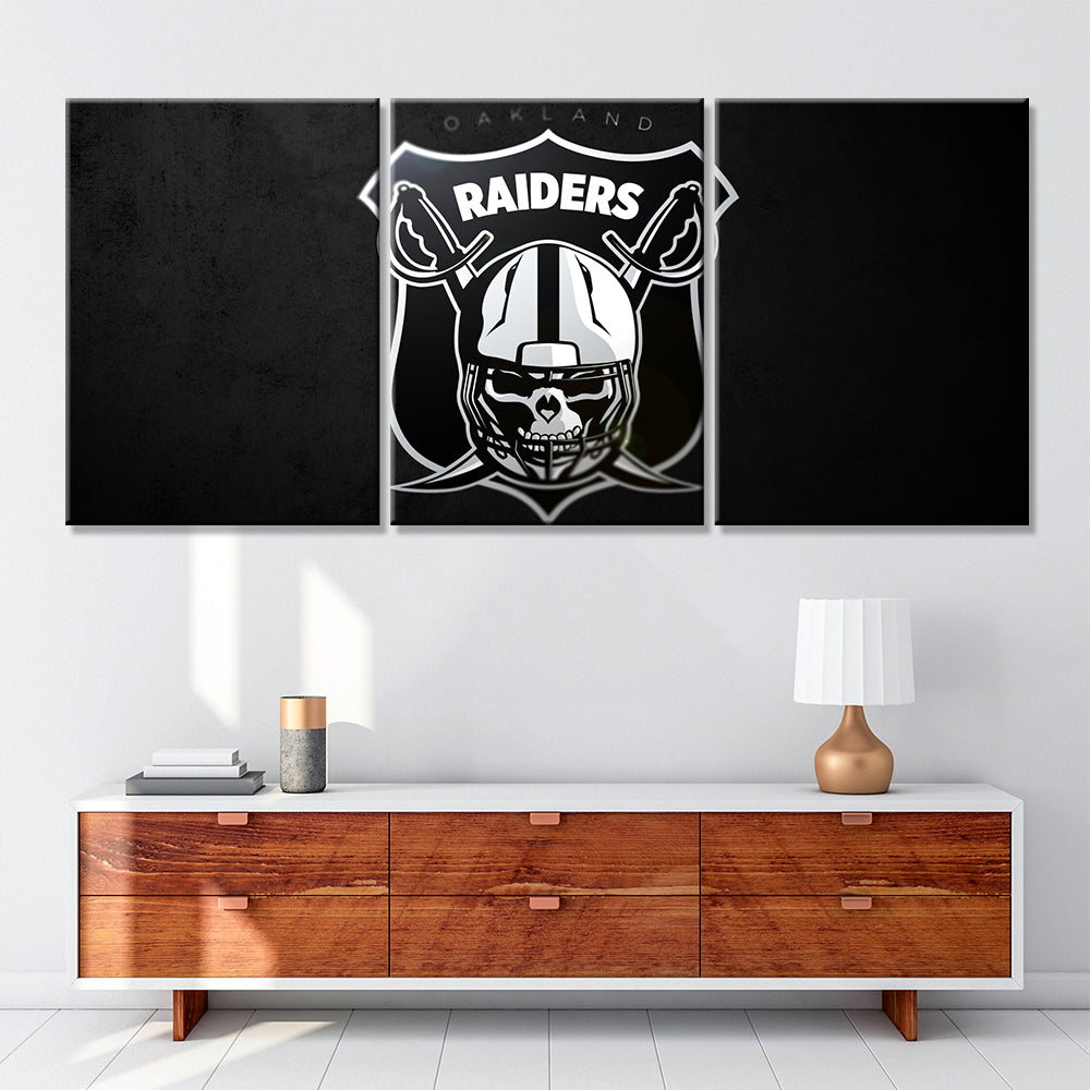 American Football Canvas Wall Art - AF5154 - Oakland Raiders - NFL Teams