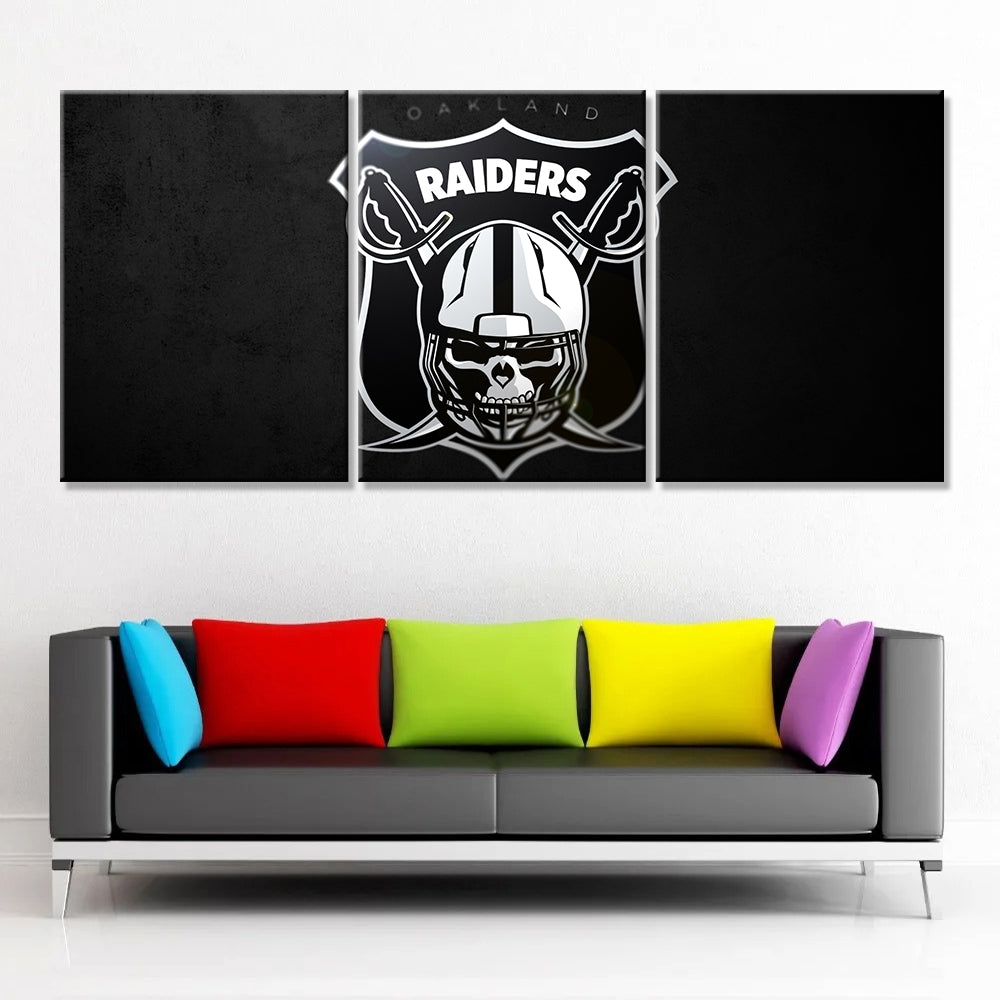 American Football Canvas Wall Art - AF5154 - Oakland Raiders - NFL Teams