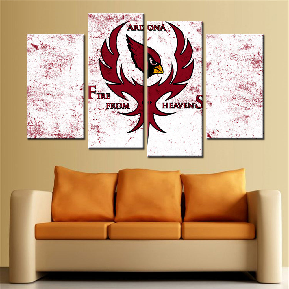 American Football Canvas Wall Art - AF5133 - Arizona Cardinals - Fire From The Heavens - NFL Teams