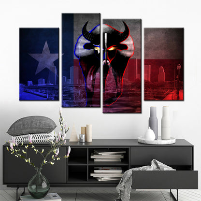 American Football Wall Art - AF5147 - Houston Texans - American Football Poster - American Football Canvas