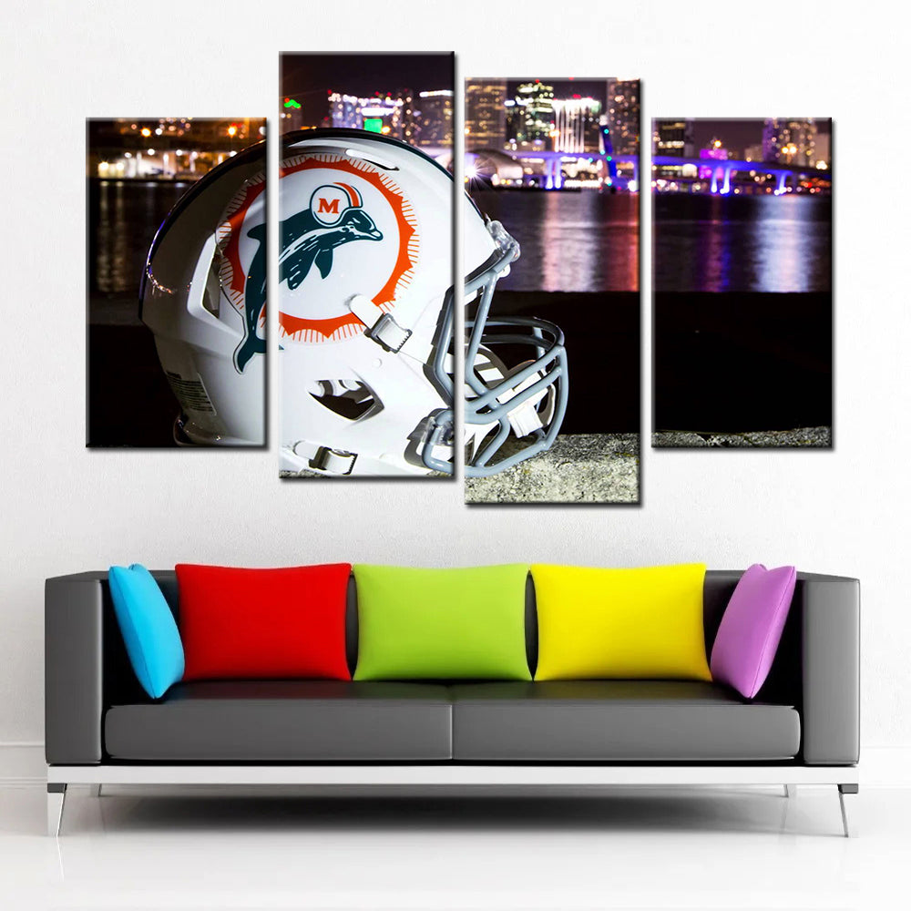 American Football Wall Art - AF5149 - Miami Dolphins - American Football Poster - American Football Canvas