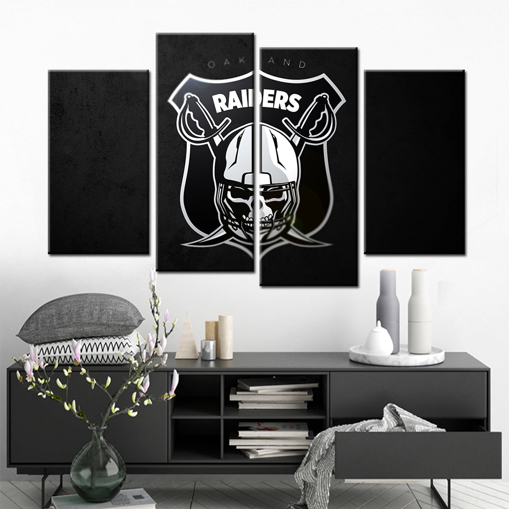 American Football Canvas Wall Art - AF5154 - Oakland Raiders - NFL Teams