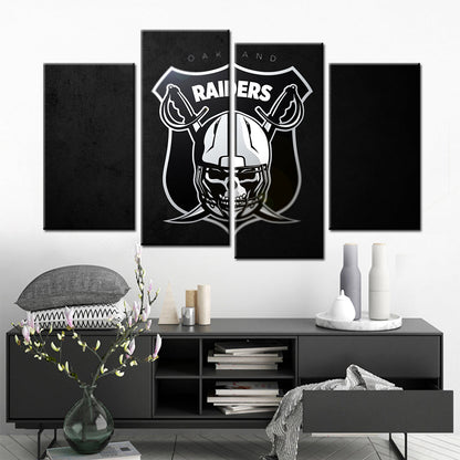 American Football Canvas Wall Art - AF5154 - Oakland Raiders - NFL Teams