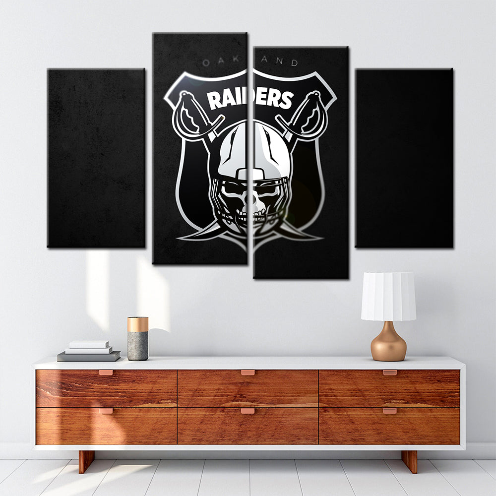 American Football Canvas Wall Art - AF5154 - Oakland Raiders - NFL Teams