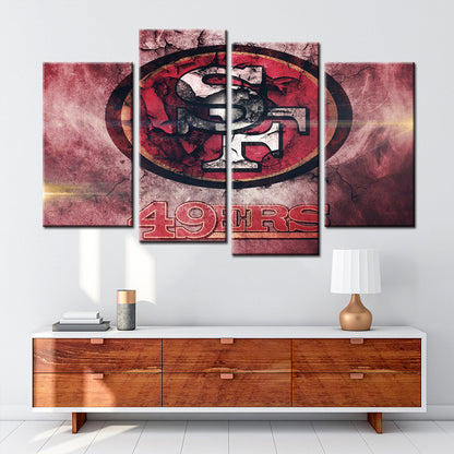 American Football Wall Art - AF5158 - San Francisco 49ers - American Football Poster - American Football Canvas
