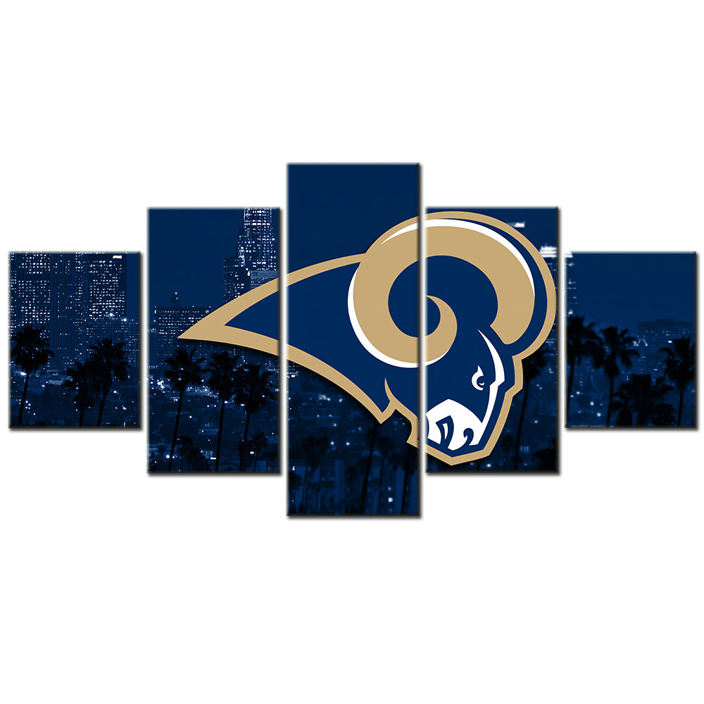 American Football - 5 Pieces Wall Art - AF5090 - Los Angeles Rams - American Football Poster - American Football Canvas