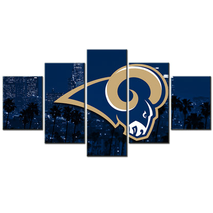 American Football - 5 Pieces Wall Art - AF5090 - Los Angeles Rams - American Football Poster - American Football Canvas