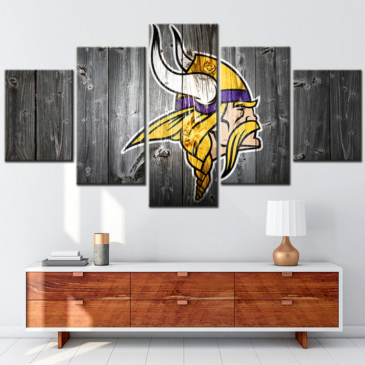 American Football - 5 Pieces Wall Art - AF5093 - Minnesota Vikings - American Football Poster - American Football Canvas