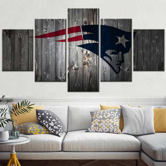 American Football - 5 Pieces Wall Art - AF5094 - New England Patriots - American Football Poster - American Football Canvas