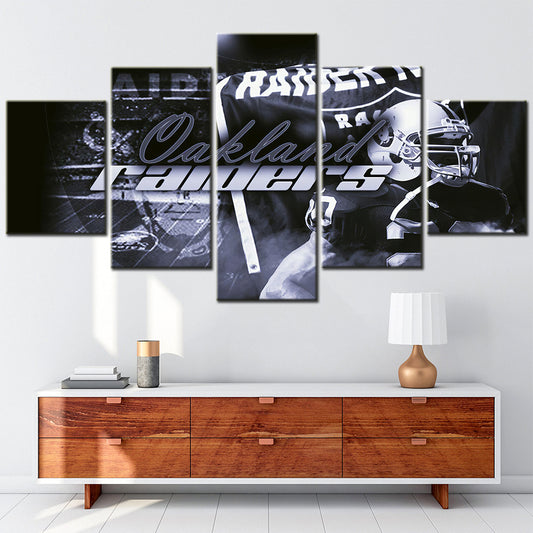 American Football - 5 Pieces Wall Art - AF5097 - Oakland Raiders - American Football Poster - American Football Canvas