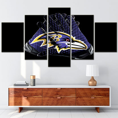 American Football - 5 Pieces Wall Art - AF5104 - Baltimore Ravens - American Football Poster - American Football Canvas