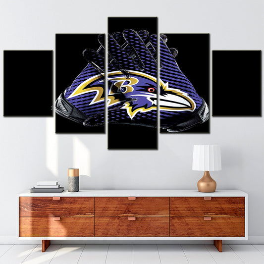 American Football - 5 Pieces Wall Art - AF5104 - Baltimore Ravens - American Football Poster - American Football Canvas