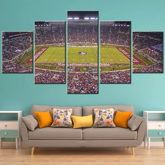 American Football - 5 Pieces Wall Art - AF5109 - Doak S. Campbell Stadium - Florida State University - American Football Poster - American Football Canvas