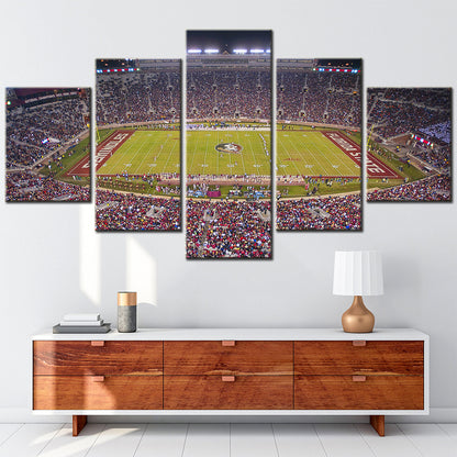 American Football - 5 Pieces Wall Art - AF5109 - Doak S. Campbell Stadium - Florida State University - American Football Poster - American Football Canvas