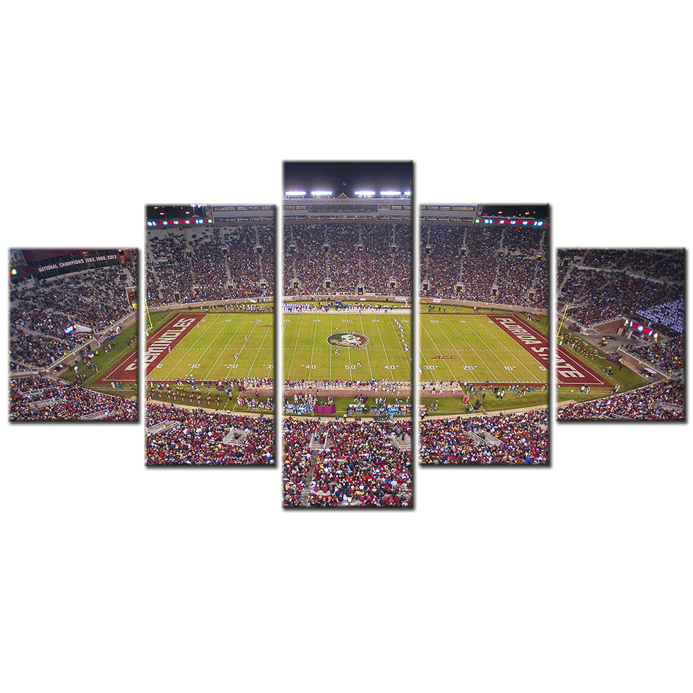 American Football - 5 Pieces Wall Art - AF5109 - Doak S. Campbell Stadium - Florida State University - American Football Poster - American Football Canvas