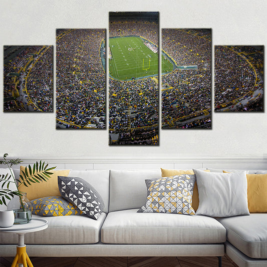 American Football - 5 Pieces Wall Art - AF5111 - Kinnick Stadium - Iowa Hawkeyes Stadium - American Football Poster - American Football Canvas
