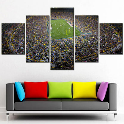 American Football - 5 Pieces Wall Art - AF5111 - Kinnick Stadium - Iowa Hawkeyes Stadium - American Football Poster - American Football Canvas