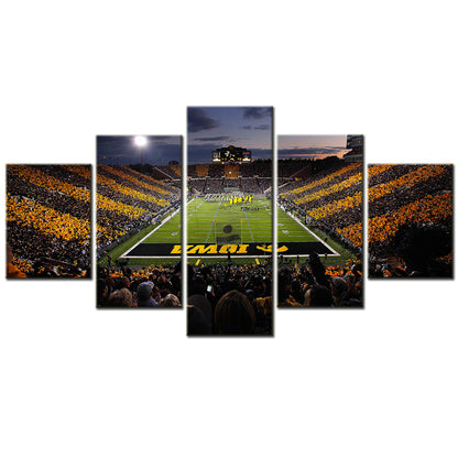 American Football - 5 Pieces Wall Art - AF5111 - Kinnick Stadium - Iowa Hawkeyes Stadium - American Football Poster - American Football Canvas