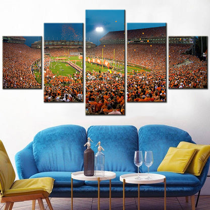 American Football - 5 Pieces Wall Art - AF5116 - Clemson Tigers - Death Valley – Clemson Tigers - American Football Poster - American Football Canvas