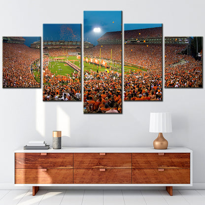 American Football - 5 Pieces Wall Art - AF5116 - Clemson Tigers - Death Valley – Clemson Tigers - American Football Poster - American Football Canvas