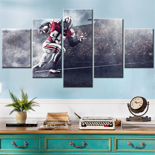 American Football - 5 Pieces Wall Art - AF5127 - Ohio State Super Player Sport - American Football Poster - American Football Canvas