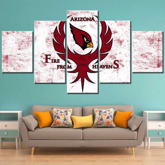 American Football Wall Art - AF5133 - Arizona Cardinals - Fire From The Heavens - American Football Poster - American Football Canvas