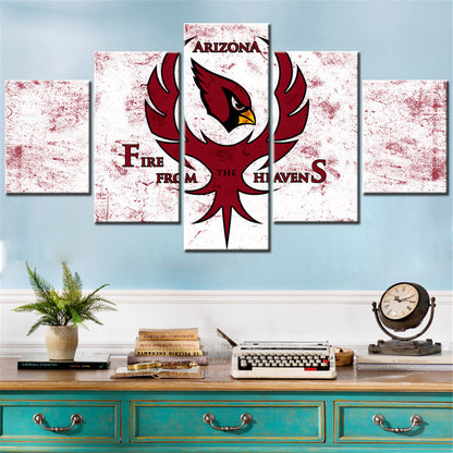 American Football Canvas Wall Art - AF5133 - Arizona Cardinals - Fire From The Heavens - NFL Teams