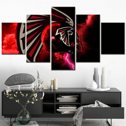 American Football Canvas Wall Art - AF5134 - Atlanta Falcons - NFL Teams