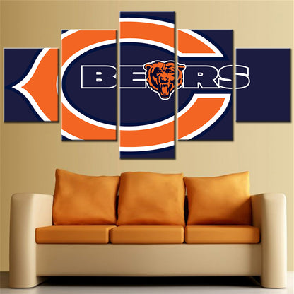 American Football Wall Art - AF5136 - Chicago Bears - American Football Poster - American Football Canvas