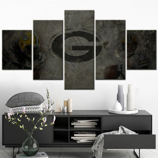 American Football Canvas Wall Art - AF5145 - Green Bay Packers - NFL Teams