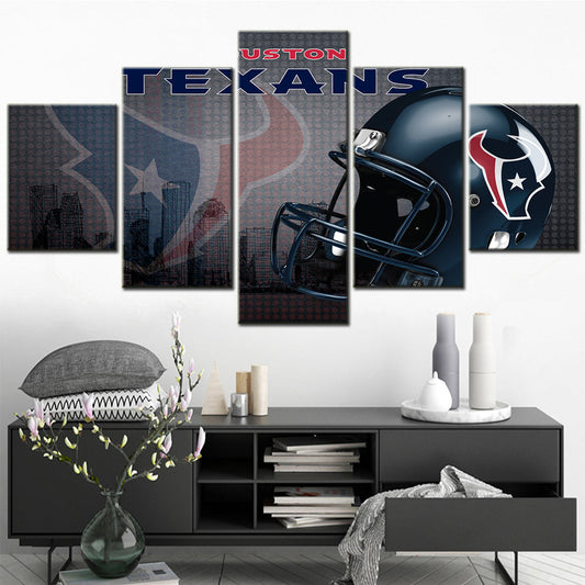 American Football Canvas Wall Art - AF5146 - Houston Texans - NFL Teams