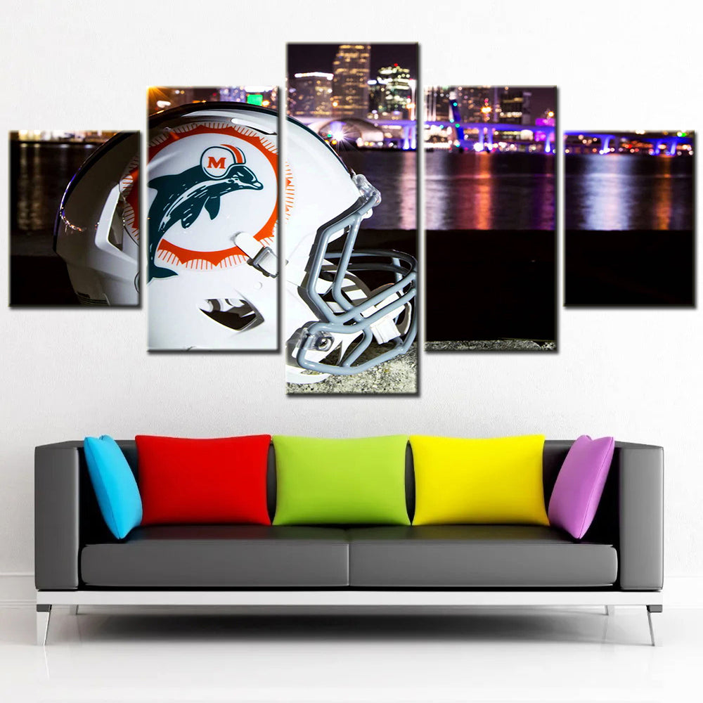 American Football Wall Art - AF5149 - Miami Dolphins - American Football Poster - American Football Canvas