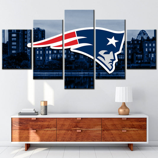 American Football Canvas Wall Art - AF5151 - New England Patriots - NFL Teams