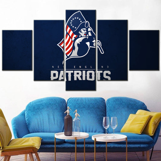 American Football Canvas Wall Art - AF5152 - New England Patriots - NFL Teams