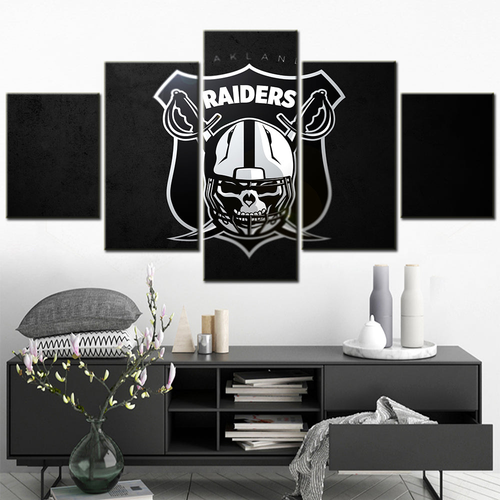 American Football Canvas Wall Art - AF5154 - Oakland Raiders - NFL Teams