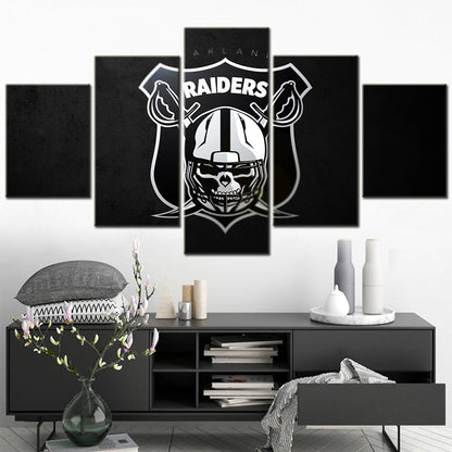 American Football Canvas Wall Art - AF5154 - Oakland Raiders - NFL Teams