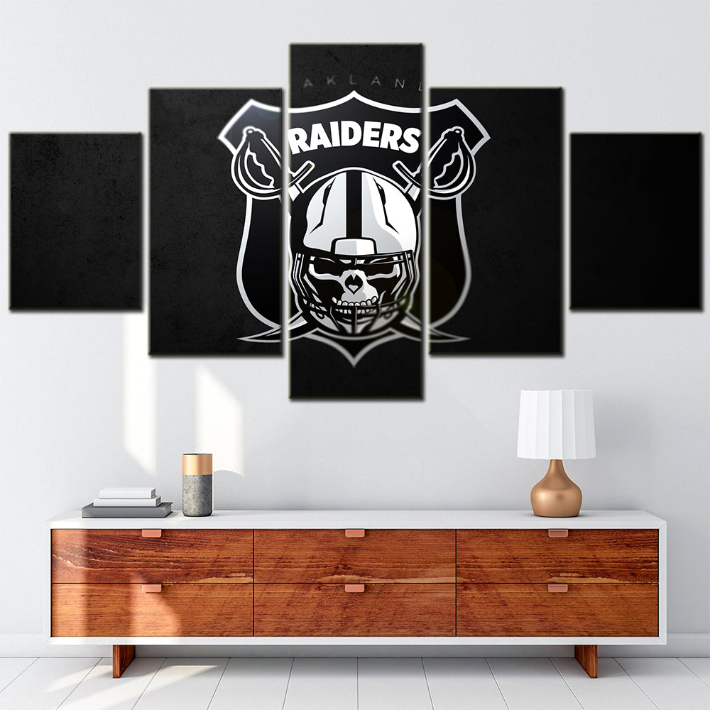 American Football Canvas Wall Art - AF5154 - Oakland Raiders - NFL Teams