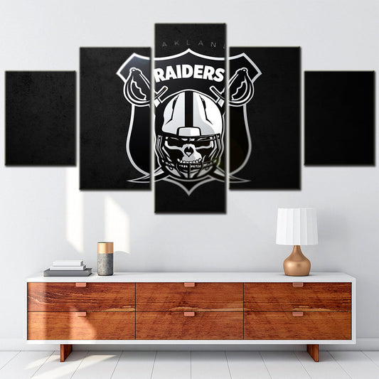 American Football Canvas Wall Art - AF5154 - Oakland Raiders - NFL Teams